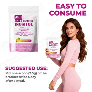 Vitahealthy OEM/ODM Premium Quality <strong>Inositol</strong> <strong>Powder</strong> with MYO &amp; D-Chiro Vegan Lemon Flavor <strong>Powder</strong> for Women Hormonal Support - Product Image 5