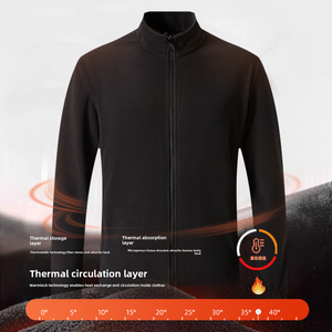 Chaqueta de Invierno con Forro Polar, Cuello Alto, Diseño con Estampado por Descarga, Personalizable, Resistente al Viento, Impermeable y Antimanchas - Product Image 5