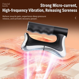 Appareil de massage polyvalent pour la récupération sportive et la thérapie à domicile : grattoir musculaire, micro-courant, chauffage ABS, vibrations haute fréquence - Product Image 6