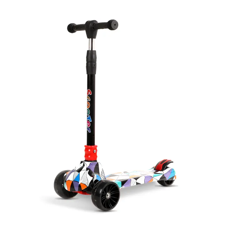Roller Katrol Illuminated Sliding Baby Scooter Speelgoed Breed Pedaal Kinderen Scooter
