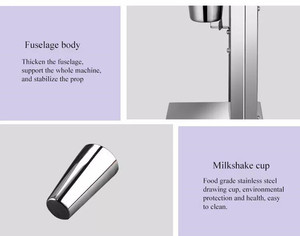 Tek kafa ticari paslanmaz çelik Milk Shake Maker mikser elektrikli <span class=keywords><strong>Milkshake</strong></span> makinesi için milkmilk - Product Image 4
