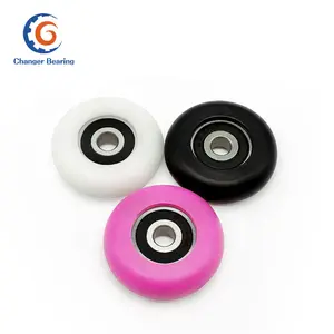 high quality plastic bearing wheel for rowing seat with S626 stainless steel bearing bore 6mm or SR4ARS bearing bore 1/4' 6.35mm