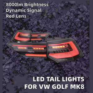 For 2020-2022 Golf 8 MK8.5 <b>LED</b> Car <b>Lights</b> New <b>Red</b> Taillights Assembly Dynamic Rear Sequential Turn Signal for Golf 8 Volkswag - Product Image 2