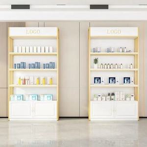 Custom Luxury Skincare <b>Salon</b> Nail Display Rack Cosmetic Shop Display Cabinet Shelf - Product Image 2
