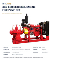 Ensemble de pompe à incendie à moteur diesel à démarrage automatique, pompe de secours d'urgence, pompe centrifuge horizontale sur base montée sur skid