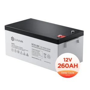 Sunark Indicator Lood Zuur Batterij 12V 260Ah Hoge Prestaties Agm Batterij