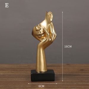 Decoración moderna para el hogar, escultura de Arte de cara humana abstracta, figura simple, sala de estar ESTATUA PARA, oficina, decoración de pasillo de entrada - Product Image 6