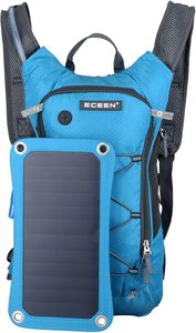 Sac à dos solaire imperméable à chargement solaire, vente en gros, sac à dos avec panneau solaire USB pour téléphone portable - Product Image 5