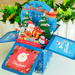 กล่องการ์ดอวยพรคริสต์มาสแบบกลวงรูป<span class=keywords><strong>ป๊</strong></span><span class=keywords><strong>อป</strong></span><span class=keywords><strong>อั</strong></span><span class=keywords><strong>พ</strong></span>ของ3D ซานตาคลอสปรับแต่งปาร์ตี้ได้ดีไซน์สามมิติที่สร้างสรรค์ในวัน<span class=keywords><strong>คริสต์มาส</strong></span>อีฟ - Product Image 3