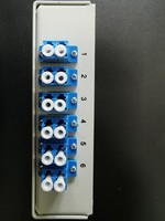 Caja de Terminación de Fibra Óptica Dúplex LC de 8 Puertos para Riel DIN ODF
