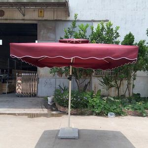 Parapluie d'extérieur personnalisé avec logo, livraison immédiate, plusieurs couleurs, plusieurs tailles, cadre en aluminium durable, polyester 280 g/m², forme carrée, imperméable - Product Image 2