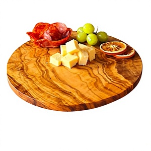 Planche à découper et à servir en bois d'olivier rustique personnalisée, écologique, vente en gros d'usine, compatible lave-vaisselle, épaisseur 1,5 cm - Product Image 3