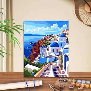 Kit de Peinture par Numéros pour Adultes Débutants avec Toile en Bois Pré-encadrée, Pinceaux Acryliques et Motifs Animaux - Product Image 2