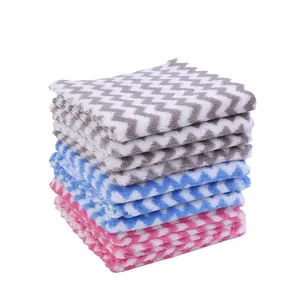 10 PCS Microfiber Absorbent Cleaning Cloth Rag Home Kitchen Cleaning Dish Towels