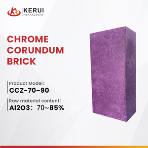 <span class=keywords><strong>Ladrillo</strong></span> de Corindón Cromado KERU para Boca de Horno de Vidrio / Bloque de Cubierta de Orificio de Flujo, <span class=keywords><strong>Ladrillo</strong></span> <span class=keywords><strong>Refractario</strong></span> de Alta Resistencia a la Erosión - Product Image 4
