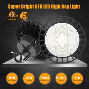 Dial-Switch Wattage UFO <b>LED</b> High Bay 150W/120W/90W CCT Tunable US Warehouse - Product Image 4