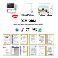 Projecteur intelligent portable à triple laser ultra courte focale 1080P HD avec haut-parleur intégré pour OEM ODM, marque privée, logo personnalisé, usine