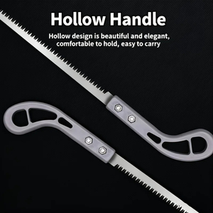 Nouvelle scie à main en acier, outils de jardinage, scie à bois avec manche en bois, 340 mm, pratique pour le pliage de panneaux muraux - Product Image 1