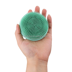 Exfoliating Brush <b>Shower</b> Bathing <b>Sponge</b> for Body Exfoliation Cradle Brush Silicone Body Scrubber - Product Image 1