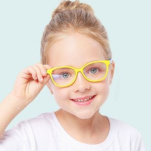 Gafas de Moda para Niños y Niñas con Logotipo Personalizado, Gafas TR90 Anti-Radiación, Gafas Cuadradas Anti-Luz Azul para Niños - Product Image 1