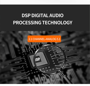 Sonido de alta calidad Altavoces estéreo de escritorio negros 20W 6 Número de bocina - Product Image 5