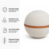 Housse de ballon de yoga en lin personnalisée OEM, couleur et taille sur mesure, protège-ballon d'équilibre pour l'entraînement physique et le fitness
