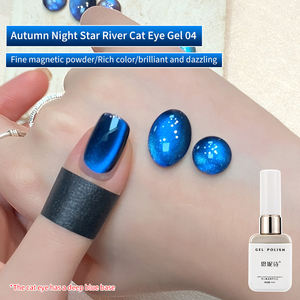 Serie <span class=keywords><strong>azul</strong></span> Otoño <span class=keywords><strong>Noche</strong></span> Estrella Río Cuentas de vidrio Ojo de gato Gel Polaco - Product Image 5