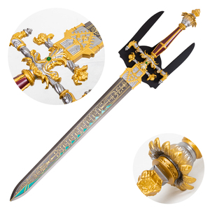 Espada del Anillo de <span class=keywords><strong>Elden</strong></span> de 112 cm, Espada de la Noche y la Llama, Artículo Coleccionable, Decoración para Cosplay, Dorada, Venta al por Mayor - Product Image 1