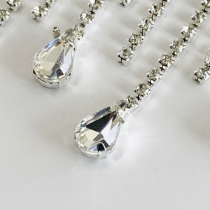 In Stock di Design di lusso con strass diamantato catenina con fiocco e catena di cristallo In vita per abiti da festa gioielli - Product Image 6