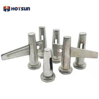 China Supplier Heavy Duty Formwork Yellow Zinc Solid/Hollow Round Mivan Wedge and Pin for Concrete Building Stub Pin 16*70