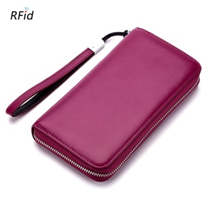 Hotsales RTS <b>RFID</b> <b>Wallet</b> Custom logo Purse Leather Cluth <b>Wallet</b> for Women with Polyester - Product Image 3