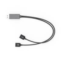 Accesorios para Nintendo Joycon, Cable de Carga Rápida USB 2 en 1 de 2.5 m para Nintendo Switch, Controlador Izquierdo y Derecho, Carga 2 en 1