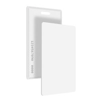 Matériel personnalisé en plastique/métal 13.56MHz 125KHz 860-960MHz RFID NFC IC Card Keychain Surface Modèles imprimables pour le contrôle d'accès