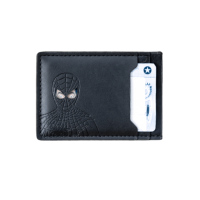 Dompet Kartu Minimalis Grosir Desain Logo Tempat Kartu Bisnis Kulit PU Tempat Kartu Kredit ID untuk Pria Bat Hero Hari Valentine