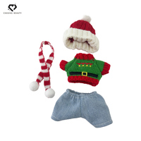 Pendentif en peluche mini ours en peluche sur le thème de Noël, jouets en peluche mignons et doux, décoration de Noël pour la maison