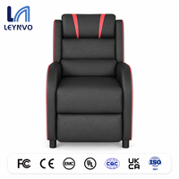Fauteuil inclinable de massage 3D LEYNVO en cuir PU, fauteuil moderne pour salon, idéal pour le gaming et la maison