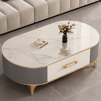 Table basse de luxe multifonctionnelle avec tiroir, design simple, pour salon, mobilier d'appartement à prix abordable