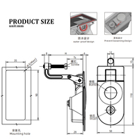 Serrure de compartiment de camping-car en alliage de zinc pour porte de placard, fabricant de loquets