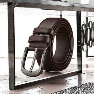 Cinturón Formal de Cuero Vacuno para Hombre, Cómodo, Duradero, de Lujo, con Hebilla Geométrica de Aleación, 120 cm, 3.5 cm, en Oferta - Product Image 3