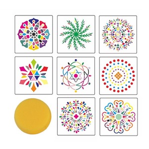 Xin Bowen Vente flash <span class=keywords><strong>en</strong></span> <span class=keywords><strong>ligne</strong></span> : Ensemble de 35 pochoirs métalliques pour peinture, motifs <span class=keywords><strong>Mandala</strong></span> et Graffiti - Product Image 6
