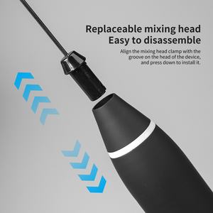 2 en 1 USB recargable transfronterizo leche café espuma fabricante Matcha batidor mezclador agitador batidor de huevos Espumador de leche eléctrico de mano - Product Image 5