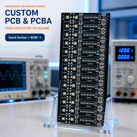 Carte de contrôle d'enceinte PCBA, assemblage de circuits imprimés personnalisé OEM/ODM avec approvisionnement en composants, SMT et tests fonctionnels
