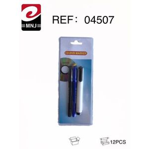 MNJ Cd Dvd Marker Pen 3 Colors Pack For Disc Labeling 12Pcs - Product Image 2