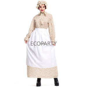 Disfraz de Laura Ingalls Wylde de <span class=keywords><strong>la</strong></span> Casa de <span class=keywords><strong>la</strong></span> Pradera para Mujer, Carnaval, Halloween, Estilo Pionero, Vestido de Fiesta de Disfraces - Product Image 1