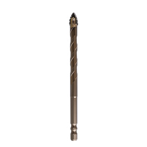 Fuxin Spiral Drill Bit B6-Four-Flute Serrated Hex Shank For Masonry Concrete Ceramic Glass Marble Dry Cooling - Product Image 1