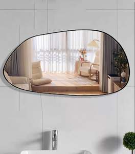Custom Large Asymmetrical <b>Black</b> <b>Frame</b> Big <b>Full</b> <b>Length</b> Long Body Bathroom Decoration Irregular Hanging Wall <b>Mirror</b> Spiegel Miroir - Product Image 4