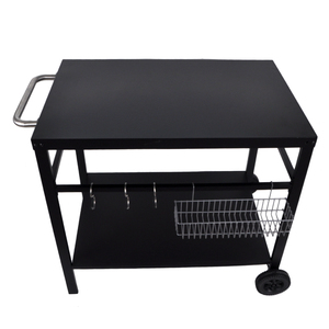 SEJR Xe Đẩy Bàn Ăn Có Thể Di Chuyển Hai Kệ Xe Đẩy Bàn BBQ Bàn Làm Việc Đa Năng Bằng Thép - Product Image 5