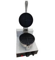 Mini gaufrier électrique à tête unique en acier inoxydable 1000W pour usage domestique