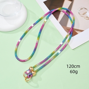 Cinturino per <span class=keywords><strong>Telefono</strong></span> con Cristalli Glitterati e Strass, Laccetto Bling per Cellulare, Cordino a <span class=keywords><strong>Tracolla</strong></span> per Smartphone - Product Image 3
