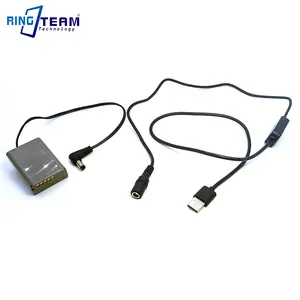 Ab tak 5V 3A güç adaptörü ile USB güç kablosu dişi 5.5mm konnektör + DC çoğaltıcı PS-BLN1 BLN-1 BLN1 kukla pil Olympus